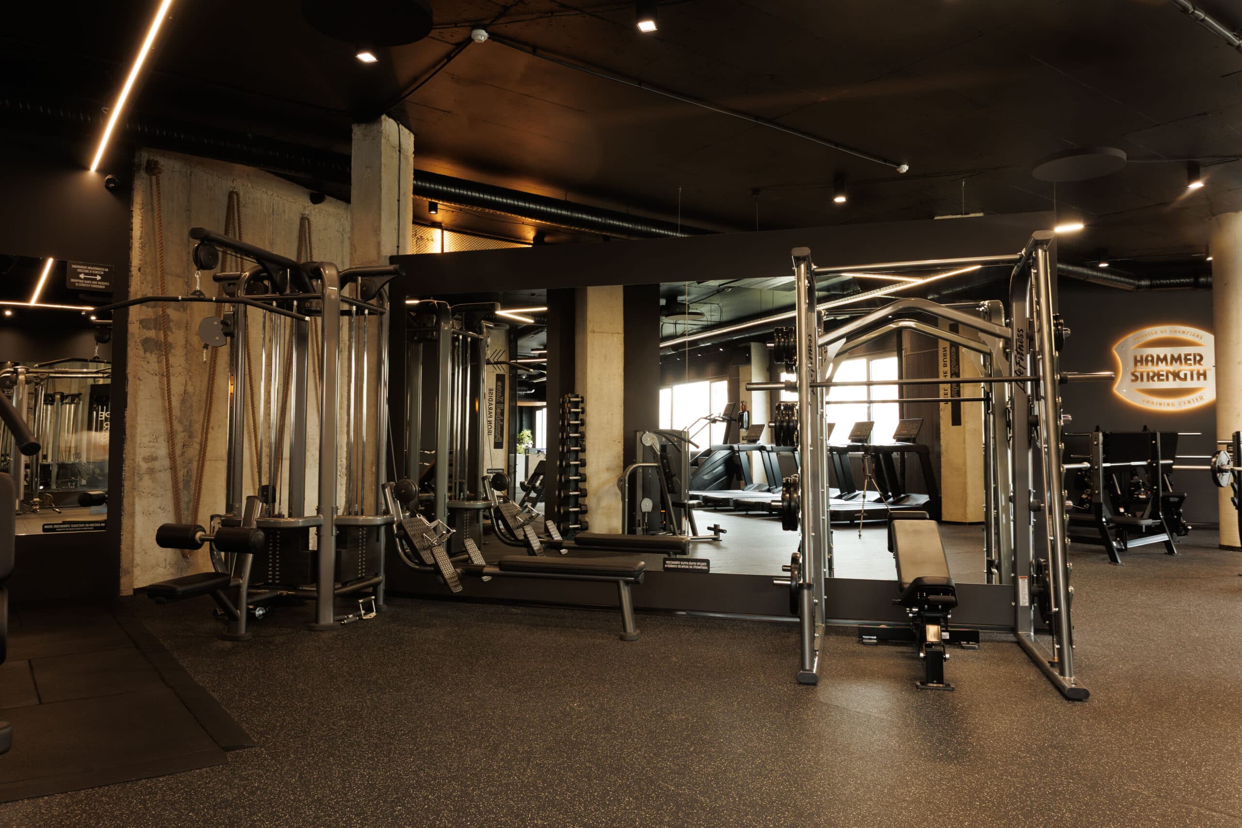 Cable machines in the functional training area