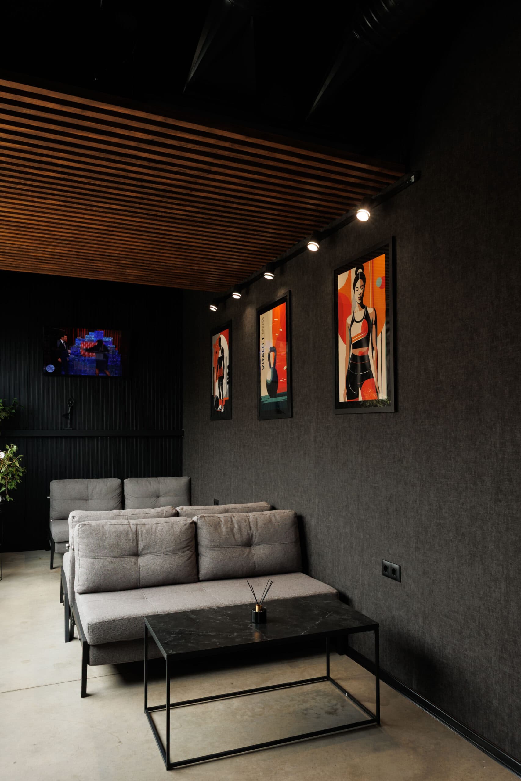 The bright, modern interior of Vitality Gym in Plovdiv